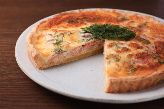 ②【定番】スモークサーモンのクリームチーズキッシュ